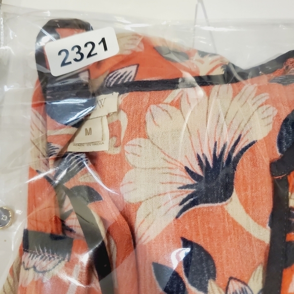 J Crew women's Floral print 3/4 sleeves casual relaxed fit blouse size M - Picture 10 of 10